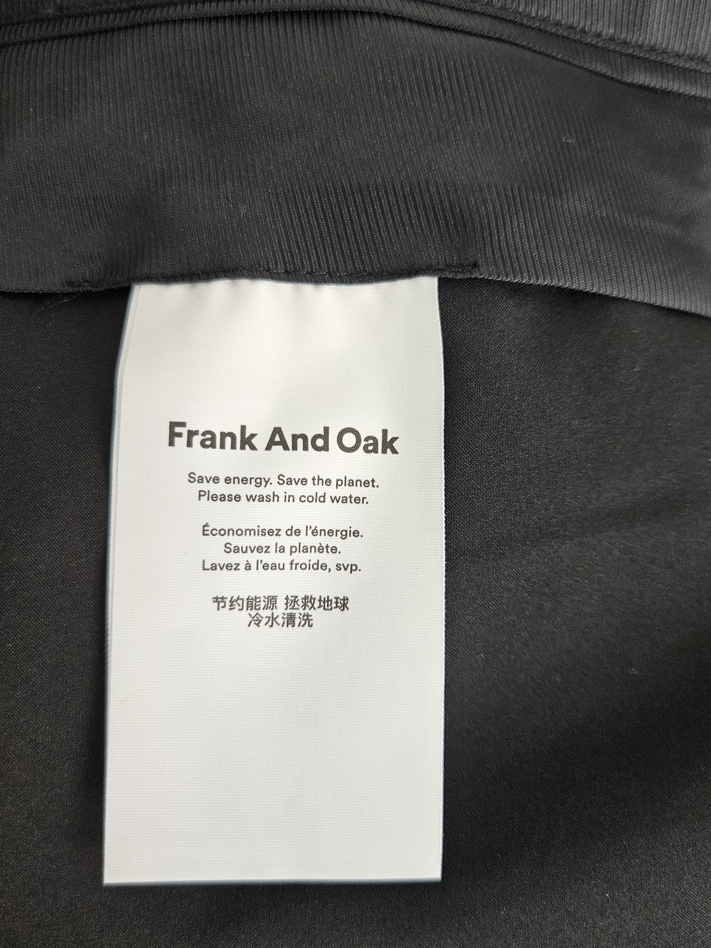 Frank and Oak Women's Dress Pant Size 12 Eleanor Slim Fit High Rise New Black - Picture 8 of 9